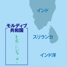 モルディブ地図
